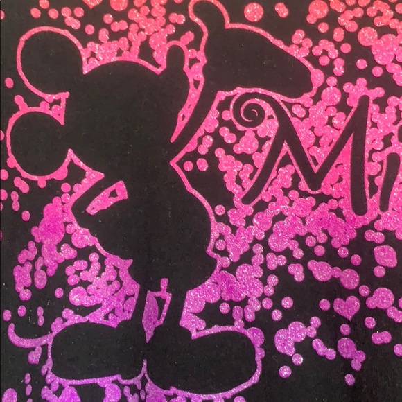 Disney store Mickey short sleeve ombré,glitter top - Picture 5 of 6